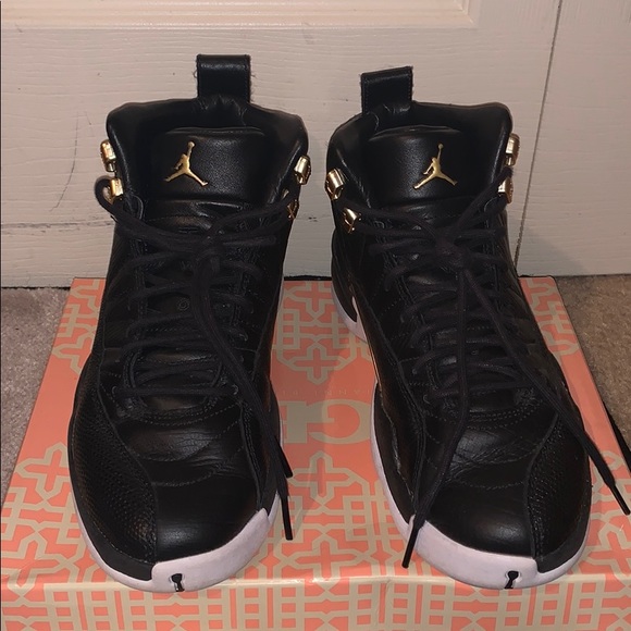 COPY - Jordan 12 Retro Black Metallic Gold White … - Picture 2 of 7
